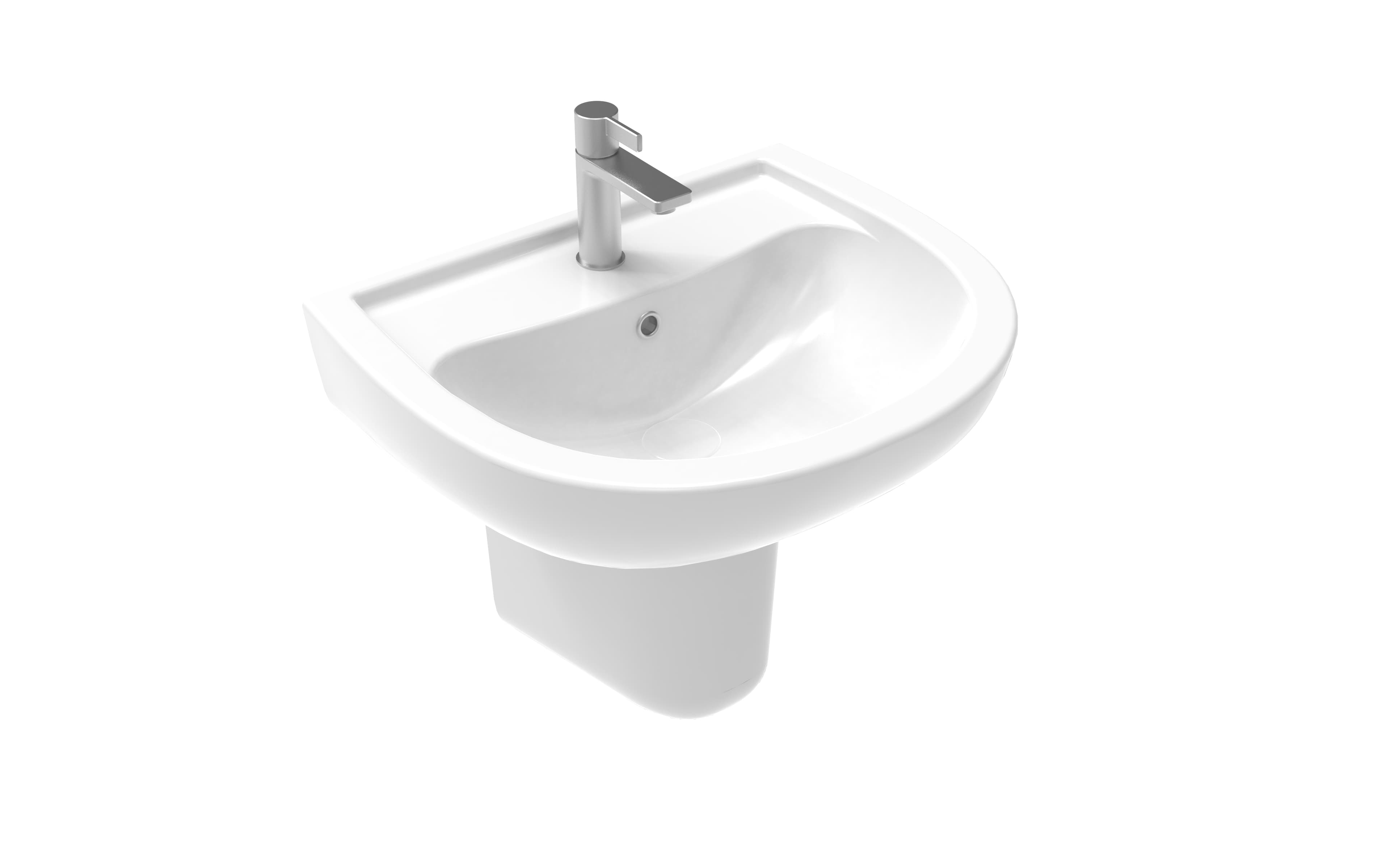 Alize Yarım Ayak Lavabo 60 cm